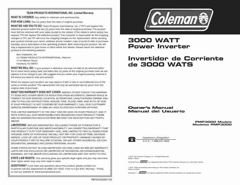 Coleman Power Supply 3000 WATT Power Inverter-page_pdf